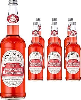 Fentimans Sparkling Raspberry Lemonade - Botanically Brewed Soft Drink - Exquisitely Crafted & Refreshing Soft Drinks - Gluten-Free and Vegan Friendly Soft Drinks - 6 x 750ml Bottles