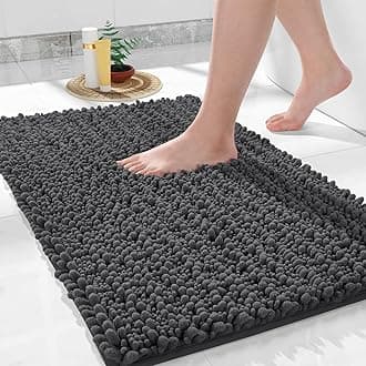 Yimobra - Non-slip microfiber bath mat, large size, high absorbency