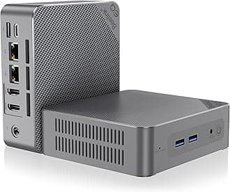 Beelink Dual LAN Mini PC, EQ12 Intel Alder-Lake N100 16 GB DDR5 RAM 500 GB PCIe3.0 SSD Mini Computer