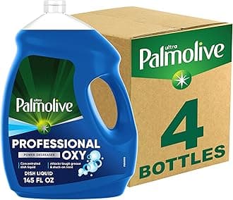 Professional Dishwashing Liquid Dish Soap, Oxy Power Degreaser - 145 Fluid Ounce(Pack of 4)