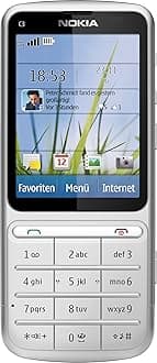 C3-01 Touch and type, mobile phone silver sim-free, unbranded
