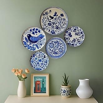 RITUALISTIC Holland Wall Plates & Paintings | Perfect Home Decor and Wall Decor Items for Your Hall and Living Room | Set of 5 |Valentine's day Gift Items