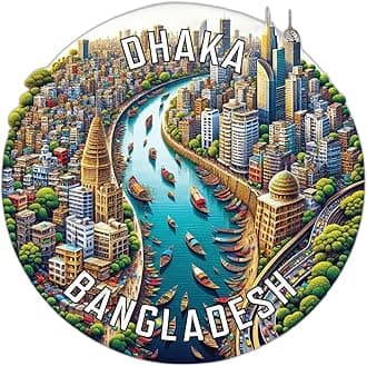 Dhaka Bangladesh Mementos Souvenir Die Cut Decorative Flat Magnet 6-Inch