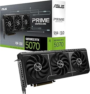 ASUS The SFF-Ready Prime GeForce RTX™ 5070 Graphics Card, NVIDIA (PCIe® 5.0, 12GB GDDR7, HDMI®/DP 2.1, 2.5-Slot, Axial-tech Fans, Dual BIOS)