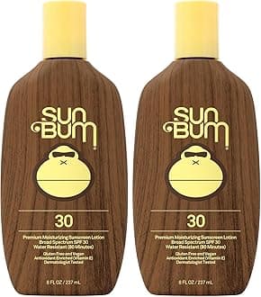 Sun Bum Sunscreen Lotion, SPF 30 | Original Scent | Vitamin E | Hawaii Compliant | 8 oz Pack of 2