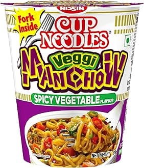 Nissin Vegetable Manchow | Zesty Manchow Magic for Instant Satisfaction | Flavor-Packed On-the-Go Meal #VibeItUp , 70 Gm,Vegetarian