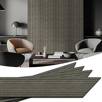 WADILE PVC Wood Grain Panels for Wall, 5.2 M Soundproof Wall Panels for Wall Paneling, 3D Wall Panels for Interior Decor, Cover 2.08 ㎡ Fishbone