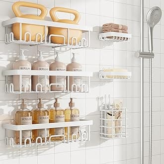 Veken Shower caddy white set of six
