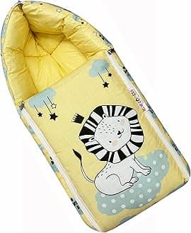 NEW COMERS3 in 1 Baby Bed, Sleeping Bag & Carry Nest, Cotton Baby Bedding for New Born & Infant, Travel Friendly Portable Bassinet, for Baby Carrying & co Sleeping, Unisex Baby Sleeping Bed-854