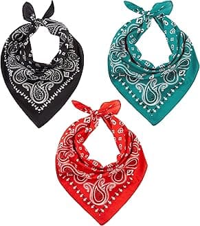 LOVARZI Bandana Scarf for Men and Women - Premium Cotton Stylish & Versatile Paisley Bandanas - Perfect Neck and Head Wear for Summer, Winter and Sports