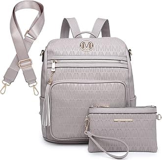 JULIE FERRARO Women Fashion Backpack Purse Convertible Large Rucksack Versatile Travel Shoulder Bags Handbag Set