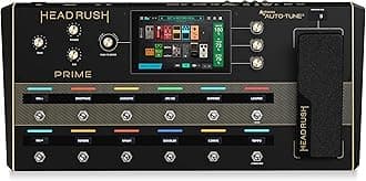 HeadRush Prime - Guitar and Vocal Multi Effects Pedal and Amp Modeling Processor with Amp Cloner, Antares Auto-Tune, WiFi, Touchscreen, Looper and Bluetooth