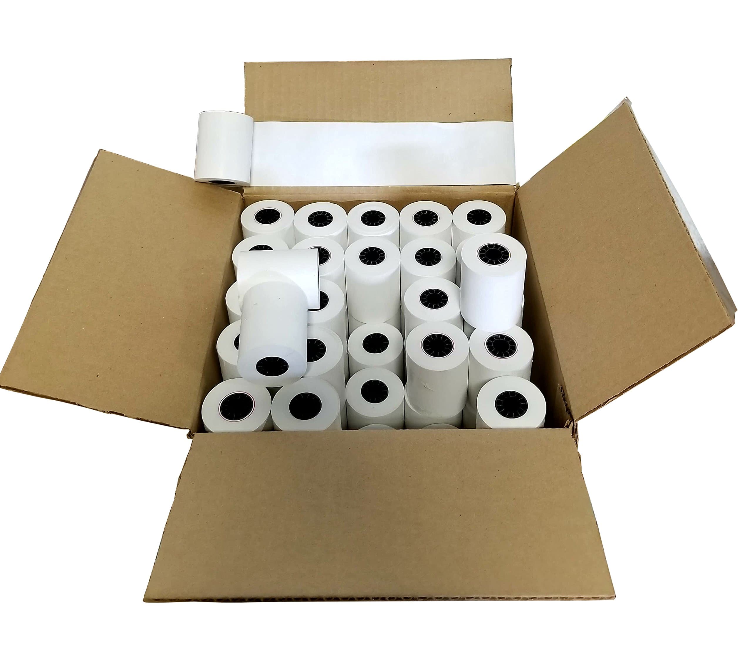 (50 Rolls) 2 1/4 x 85' First Data FD130 FD50 FD400 FD55 FD100Ti Thermal Paper