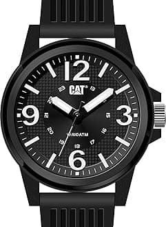 CAT Groovy Men Watch, 44.5 mm case, Polycarbonate case, Silicone Strap
