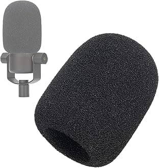 PodMic Pop Filter Windscreen - Perfect Mic Foam Cover Compatible for Rode PodMic Microphone into Clean Sounding with No Wind Sounds