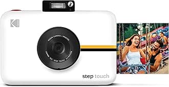 Step Touch Instant Camera with 3.5 Inch LCD Touchscreen Display (White) Bluetooth Printer with ZINK Technology, 1080p HD Video, 10x Zoom & KODAK App
