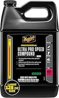 Professional Ultra Pro Speed Compound M11001 - Pro Paint Correction Compound, Fast and Even Cut for a High Gloss Finish - Incredible Results by DA Polisher or Rotary, 128 Oz, 1 Gallon