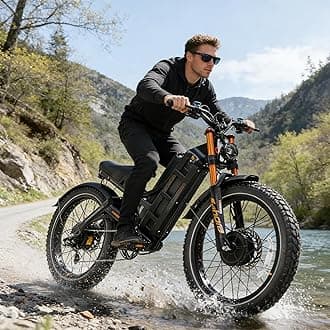 eAhora Romeo Pro 2/3 34-50Mph Electric Bike for Adults, 1600/2500/4000/5600W Dual Motor Ebike 48-60V 60-80Ah Battery 100-235 Mile Long Range, 26*4.0"/20*4.5" Fat Tire, Full Suspension, All Terrain