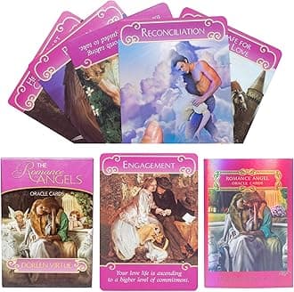 Tarot Card, Classic Love & Romance Oracle Deck, 44 Cards with Guide Book,Love Oracle Card, Tarot Cards with Guide Book, Yes or No Answers (Romance Angels)