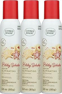 Citrus Magic Holiday Odor Eliminating Air Freshener Spray, Holiday Bakeshop, 3-Ounce, Pack of 3
