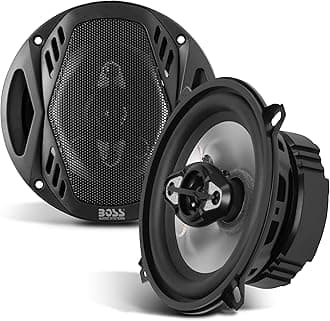 NX524 Onyx Series 5.25 Inch Car Door Speakers - 300 Watts (per Pair), Coaxial, 4 Way, Full Range, 4 Ohms, Sold in Pairs, Bocinas para Carro
