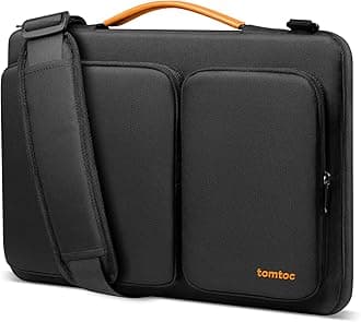 tomtoc Laptop Shoulder Bag for 2026 14 Inch MacBook Pro M5/M4/M3/M2/M1 Pro/Max 2026-2021, 13.5-14.4 Surface Laptop 7/6/Studio 2, Surface Book 3, 360 Protective Case Fit Asus VivoBook