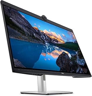 Dell U3223QZ UltraSharp 32 Video Conferencing Monitor - 31.5-inch (3840 x 2160) 60Hz Display, 5ms Response Time, Built-in Camera, Built-in Speaker, Height/Tilt/Swivel Adjustability - Platinum Silver