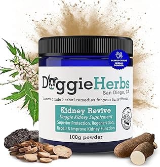 Organic Kidney Support & Renal Health- Rehmannia & Cordyceps Powder- TCM Doctor Formulated Tonic for Bladder Health, Incontinence & Kidney Function- Human Grade Supplement for Senior Dogs