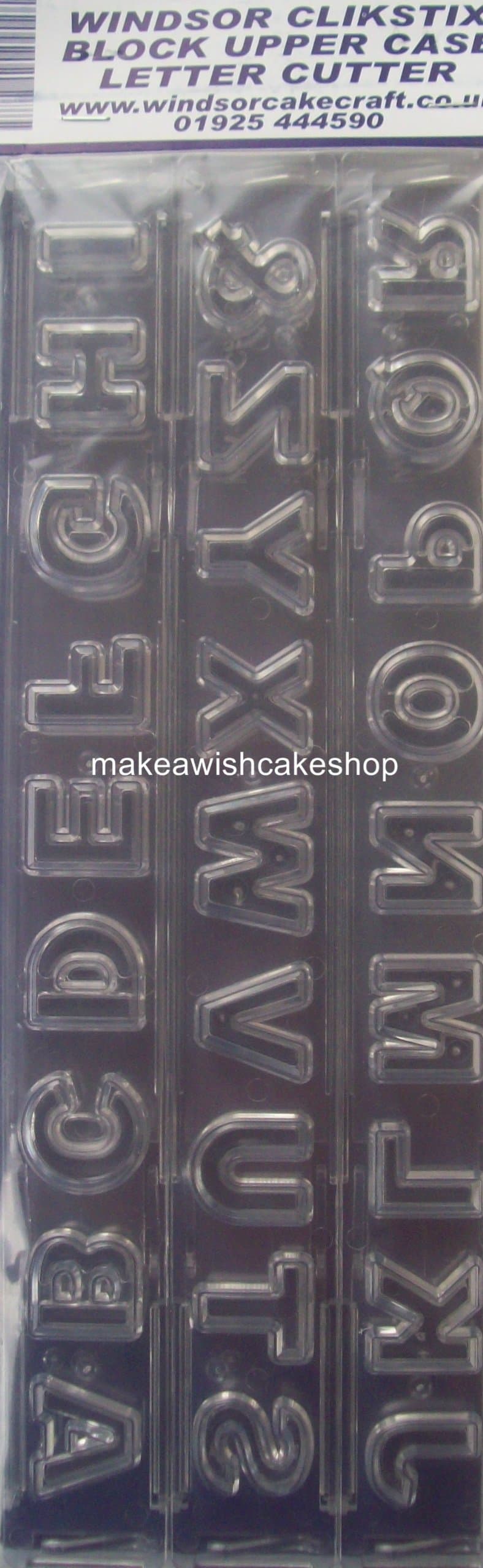 Clikstix BLOCK Upper Case Letter Cutter & Ejector Set