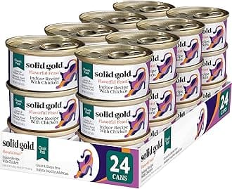 Solid GoldFlavorful Feast Wet Cat Food - Pate - Real Chicken - Canned Cat Food, 24 Pack