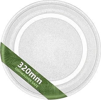 320mm Microwave Turntable Plate Replacement KitchenAid Glass Plate Compatible with 320 mm WPW10267856 Whirlpool Microwave Glass Turntable
