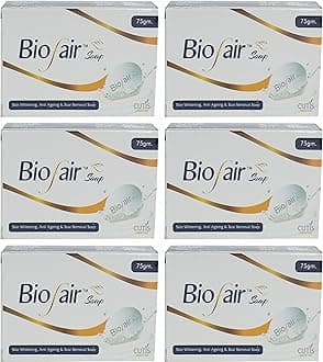 Biofair Glutathione Skin Whitening Soap For Brightening & Whitening For All Skin Types 75gm PAck of 6