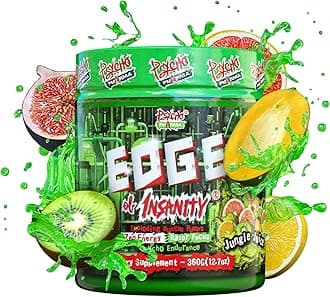 Psycho Pharma New Perfect Powders with Zengaba Energy Feel Good Focus Edge of Insanity - Most Intense Workout Powder for Focus, Strength & Energy