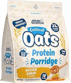 Applied Nutrition Critical Oats Advanced Protein Porridge - Whey Protein Powder Blend with Wholegrain Oats & ISO-XP Protein Isolate, Amino Acids, Easy Mix (600g - 10 Servings) (600g, Golden Syrup)