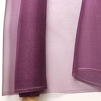 100cm*114cm Mulberry Silk Organza Fabric Tecido Fashion Evening Gown Hair Decorations Gauze Silk Fabric Lining Material Veil Tulle (Dark Purple)