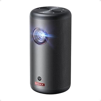 NEBULA Capsule 3 GTV Projector, Officially Licensed Netflix, 1080P Smart Mini Projector with Wi-Fi, 2.5 Hours Playtime, 120 Inch Screen, Dolby Digital, Ultra Portable for Anywhere