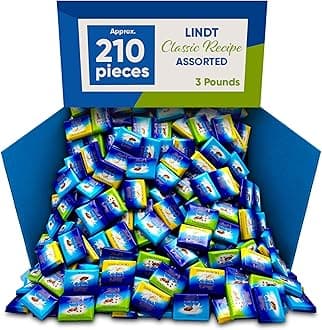 Milk & White Chocolate Variety – Creamy, Crunchy Almond Brittle & Roasted Hazelnut – 3 Pound (Approx. 210 Pieces) – Individually Wrapped Treats for Holidays, Parties & Office Snacks