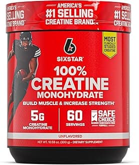 100% Creatine Monohydrate Powder - Unflavored Micronized Creatine Monohydrate Supplement for Workout Performance, Muscle Building & Strength - Creatine Powder for Women & Men - 60 Servings