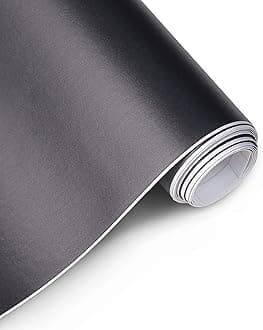 Lypumso Matte Black Car Vinyl Wrap Film with Bubble Free Air Release Technology, Self Adhesive Automotive Decal Sheet for Cars Moto DIY Interior Exterior 10ft x 1ft