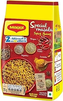 Maggi 2-Minute Special Masala Instant Noodles, 70g (Pack of 12)