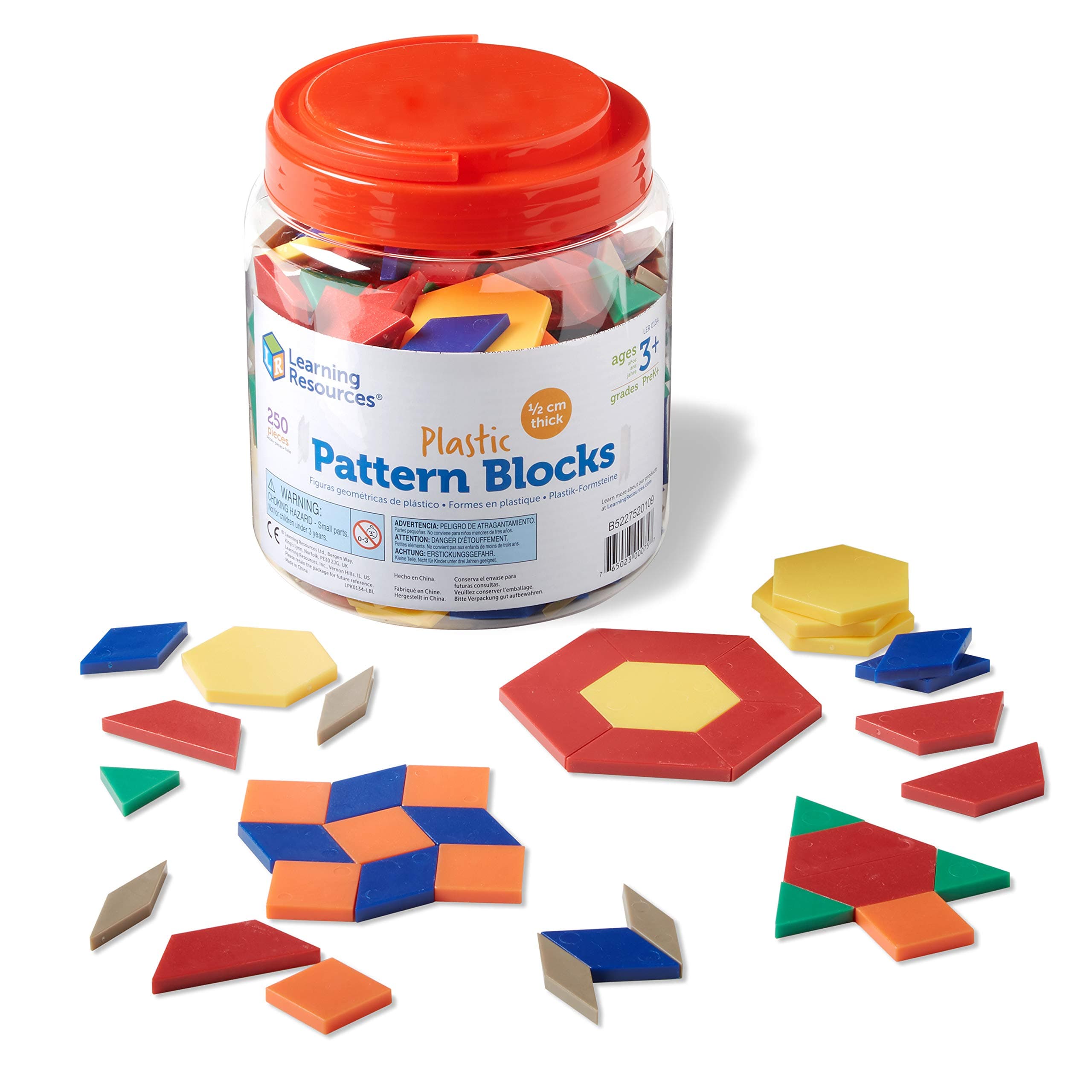 Plastic Pattern Blocks 0.5cm