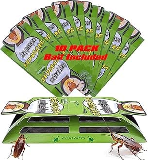 - Cockroach Traps,Roach Traps,Cockroach Bait,Roach Motel,Child & Pet Friendly (10 Pack)