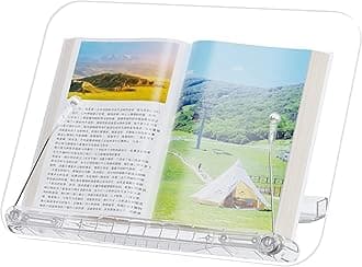 New Book Stand for Reading, Writing, Painting and Used As Laptop Stand for Desk, 360 Degree Rotatable Multi-Functioal Book Reading Stand Adjustable Height-Angle (R23 Plus)