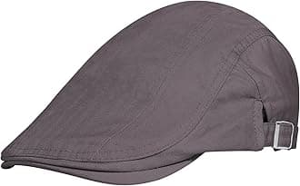 Men's Newsboy Caps 100% Cotton Newsies Flat Hats for Men Adjustable Irish Cabbie Gatsby Hats Ivy Cap for Driving Golf Hunting