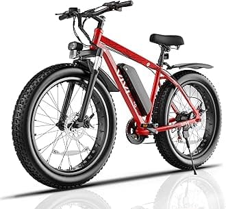 F26FUL Electric Bike Peak 1000W 26" x 4.0 Fat Tire Electric Bike with 48V 13Ah Removable Battery, 7Speed, Top 26Mph, Cruise Control, Up to 60 Miles, SGS Certified to UL2849