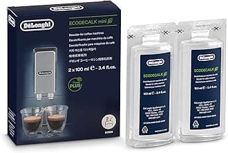 EcoDecalk Descaler, 2 x 100ml - Eco-Friendly Limescale Remover for Coffee Makers, Natural Lactic Acid, Extends Machine Life, Maintains Coffee Flavor, More Effective than Citric Acid DLSC200