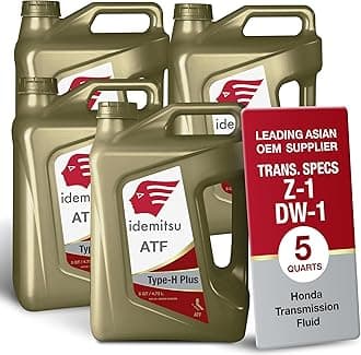 Idemitsu ATF Type H-Plus Automatic Transmission Fluid for Honda, Acura – 5 Quart, Case of 4| Engineered for High Performance and Superior Anti-Wear Protection