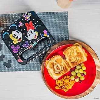Disney Mickey and Minnie Mouse Sandwich Maker - Small Kitchen Appliance