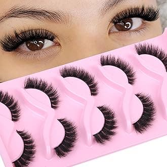 Lashes Wispy Fake Eyelashes Thick Volume Lashes Like Eyelash Extensions False Eyelashes Mink Lashes Strips by Winifred
