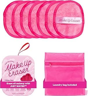 7-Day Set, Erase All Makeup with Just Water, Including Waterproof Mascara, Eyeliner, Foundation, Lipstick, Sunscreen, and More! 7ct